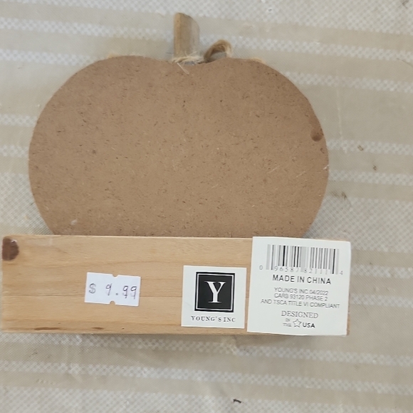 Rustic White and Brown Pumpkin Decor - Picture 3 of 4